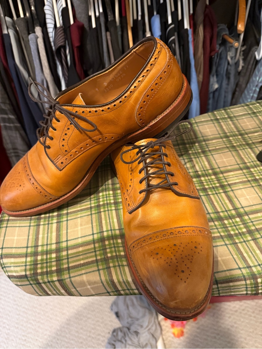 Allen Edmonds Cognac Brogue Cap-Toe Oxford